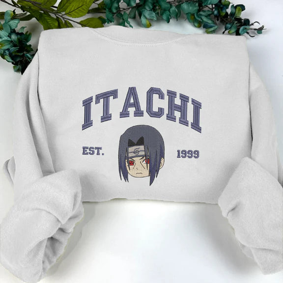 Naruto Character Embroidered Sweatshirt