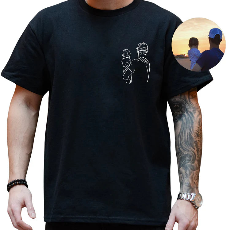 Dad and me-Custom Photo Shirt