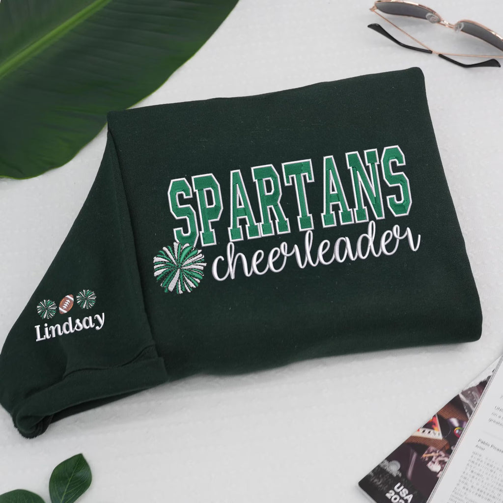 Custom Embroidery Initial Heart sleeve Hoodie