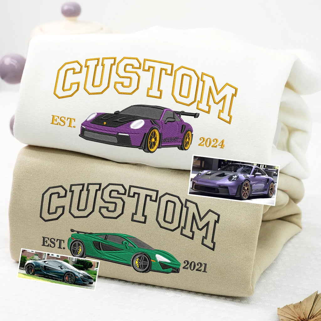 Custom Embroidered Car V1 Sweatshirt