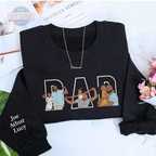 Custom Family Embroidered Sweatshirt – Gift for Papa, Dad or Mama