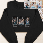 Custom Family Embroidered Sweatshirt – Gift for Papa, Dad or Mama