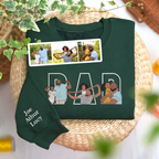 Custom Family Embroidered Sweatshirt – Gift for Papa, Dad or Mama