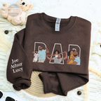 Custom Family Embroidered Sweatshirt – Gift for Papa, Dad or Mama