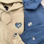 Custom  Heart and Puzzle Piece V2 Sweatshirt