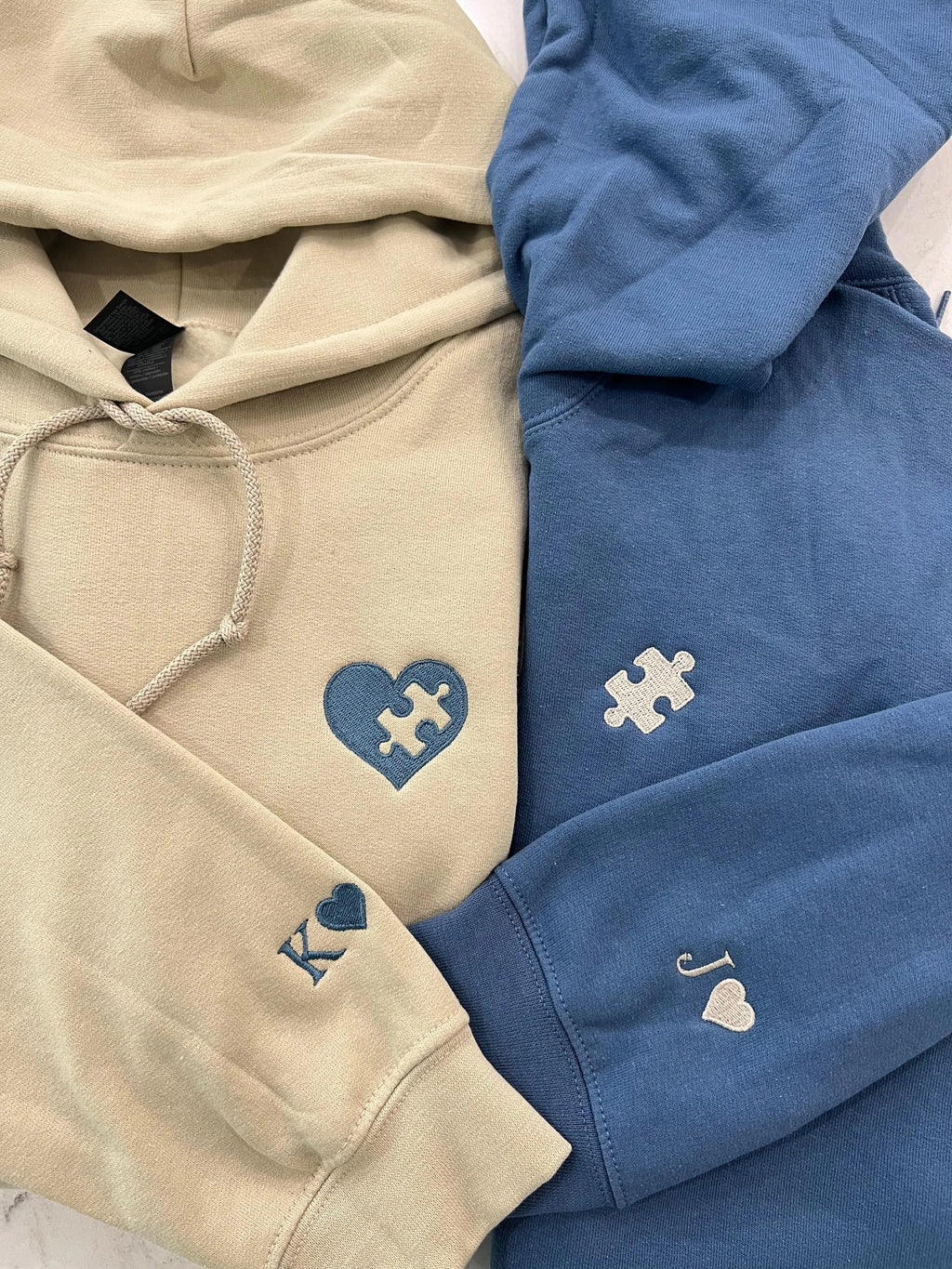Custom  Heart and Puzzle Piece V2 Sweatshirt