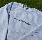 Custom Embroidered Sweatshirt, Personalized Crewneck