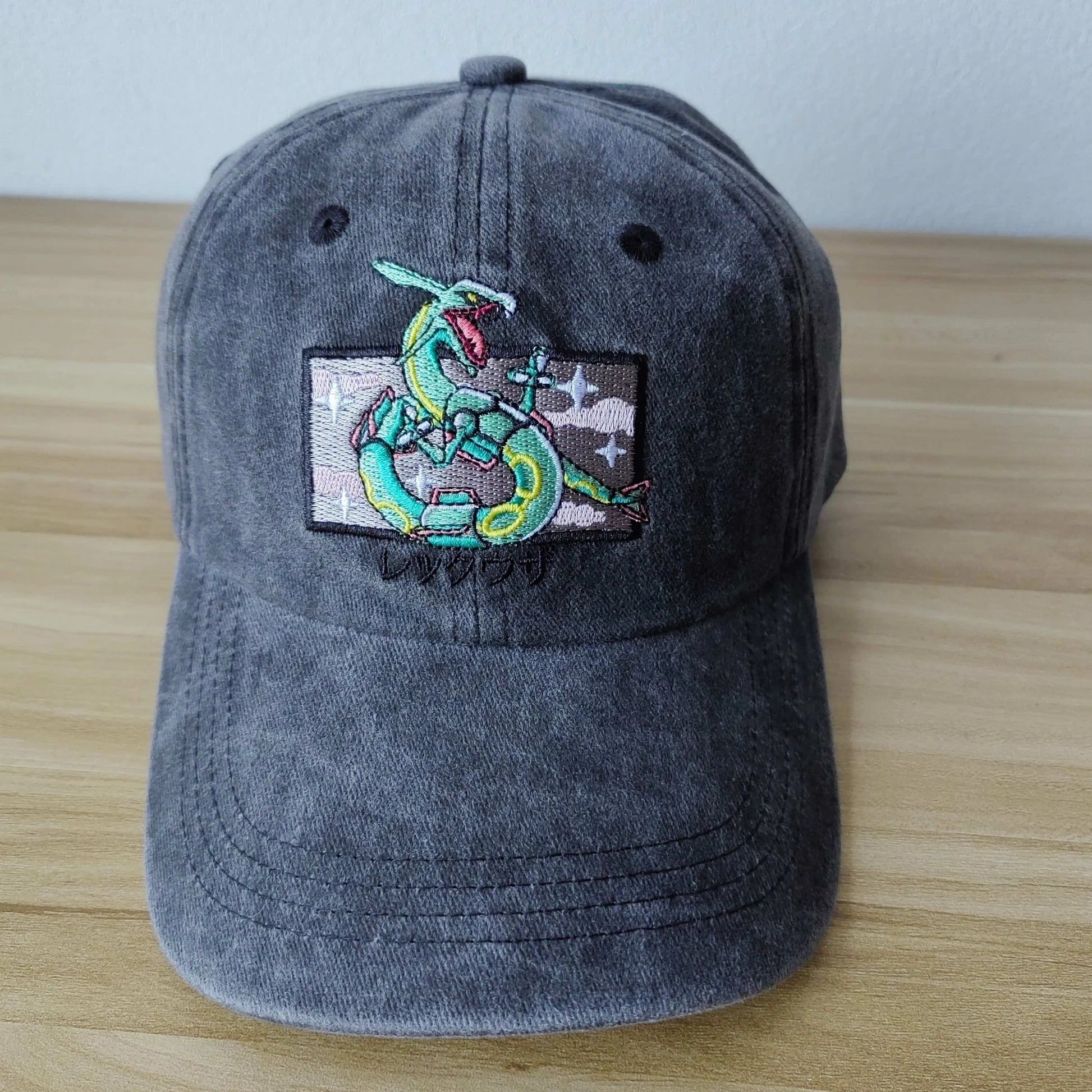 Custom Pokemon Hat，Embroidered Vintage Wash Baseball Cap