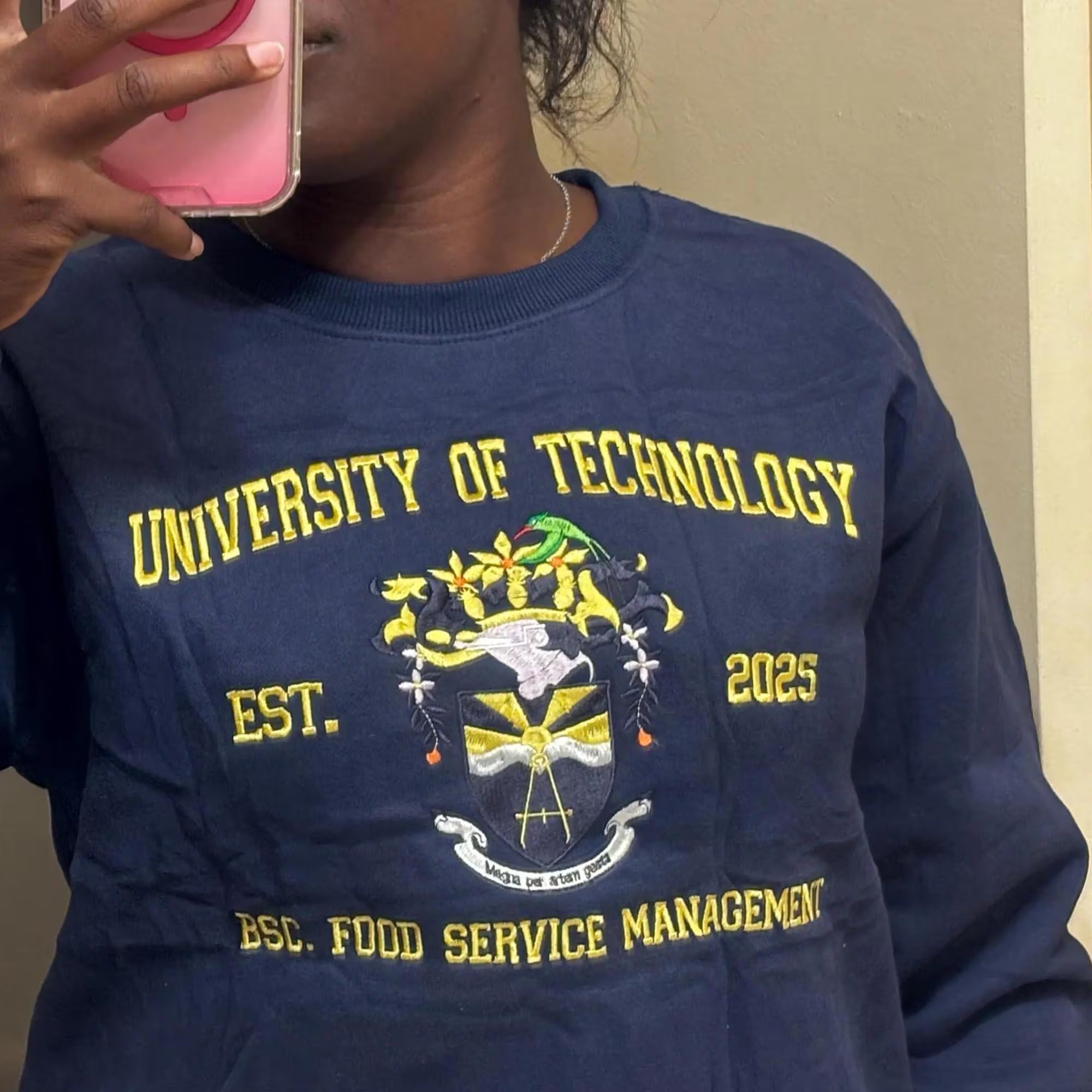 Embroidered Custom College Sweatshirt