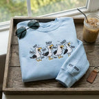 Embroidered Custom Seagull Dad Sweatshirt, Funny Dad Crewneck