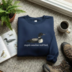 Stupid Canadian Wolf Bird Sweatshirt