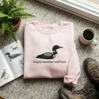Stupid Canadian Wolf Bird Sweatshirt