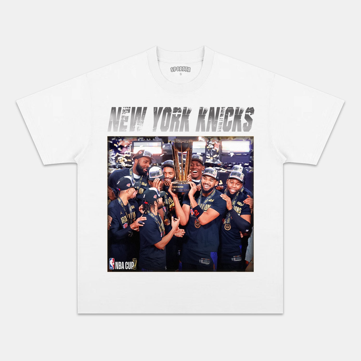 NEW YORK KNICKS NBA CUP CHAMPIONS TEE