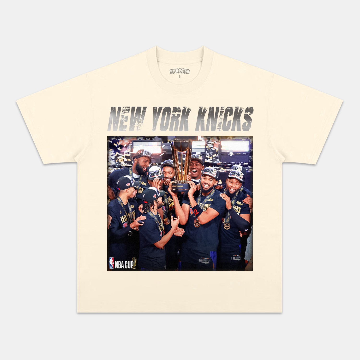 NEW YORK KNICKS NBA CUP CHAMPIONS TEE
