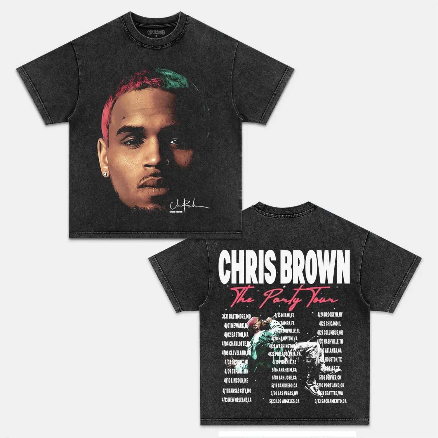 NEW CHRIS BROWN VINTAGE TEE