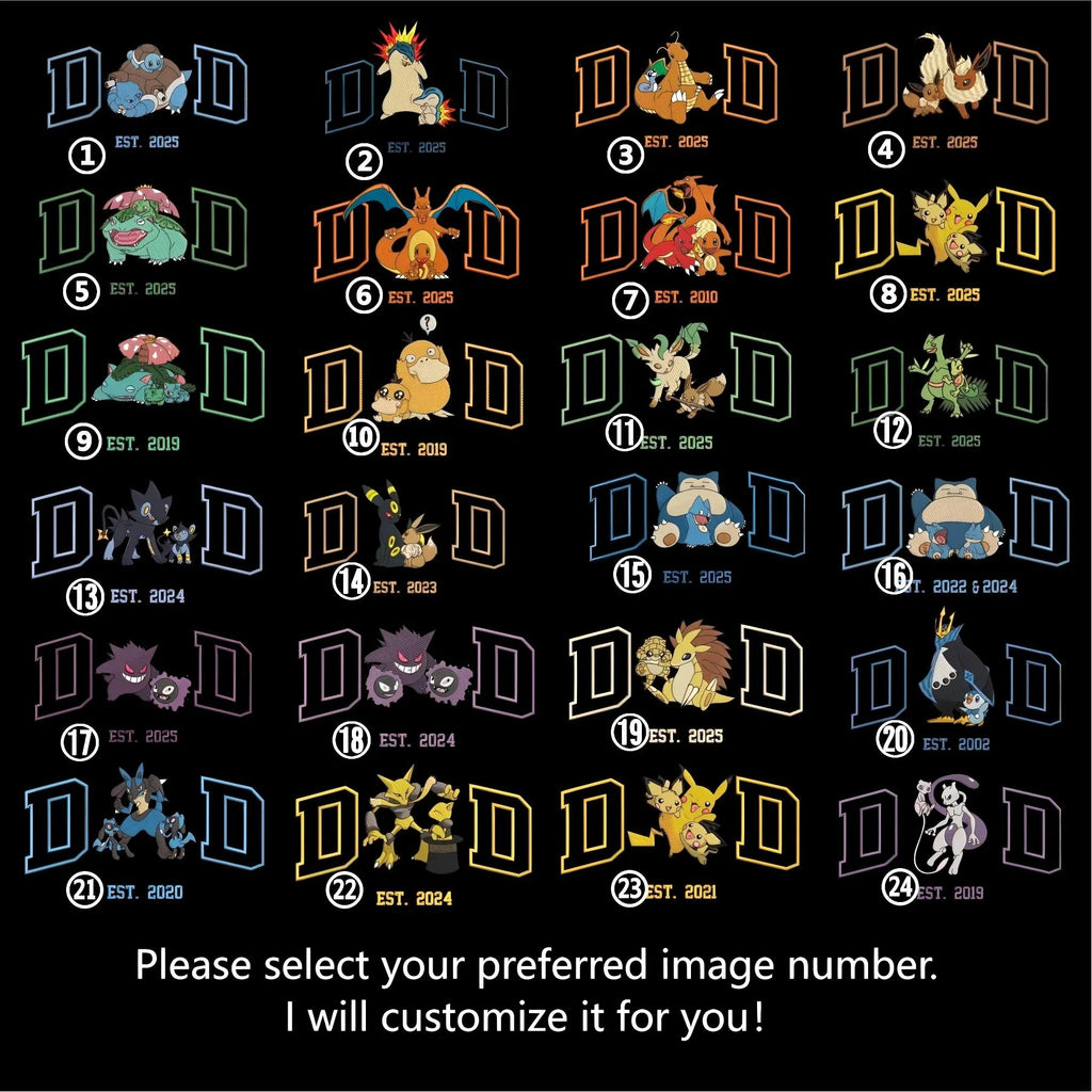 Custom PokaDad Embroidered Shirt