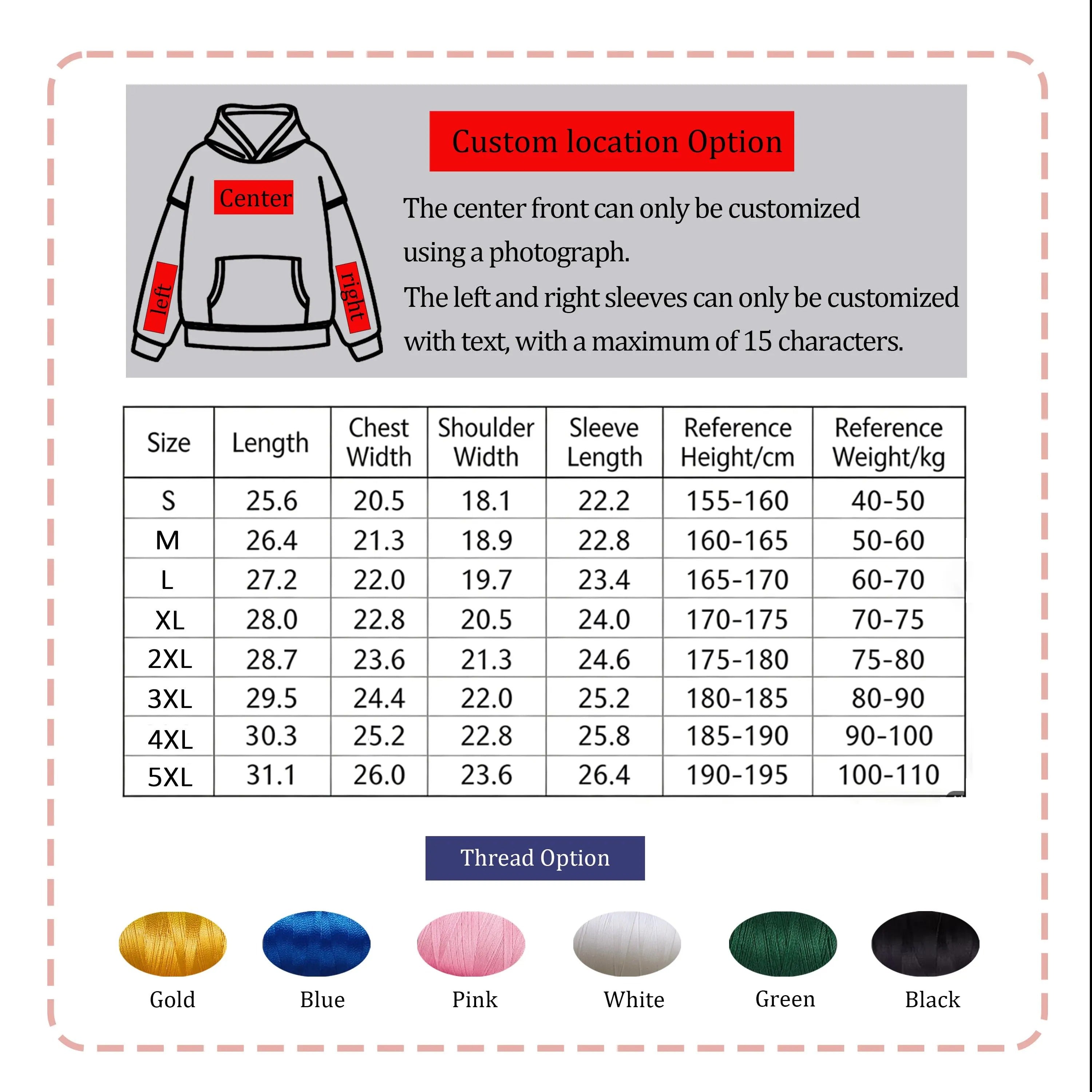 Couple Matched Custom Embroidered Sweatshirt