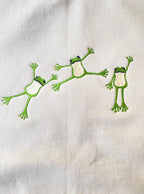 Frog Lover's Embroidered Sweatshirt