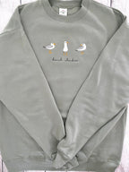 Beach Chicken (Seagull) Embroidered Sweatshirt