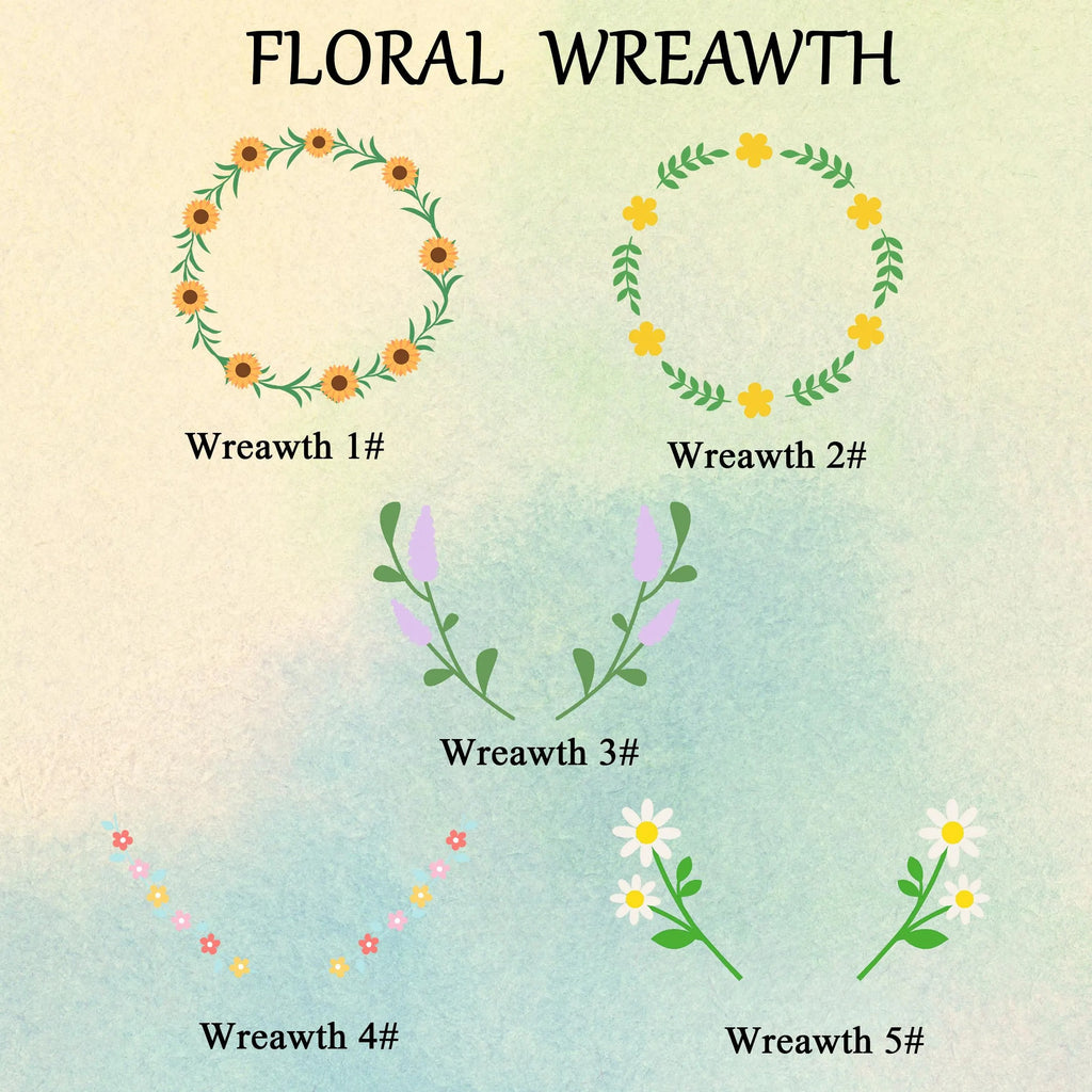 Custom Dog Face Flower Embroidered Sweatshirt