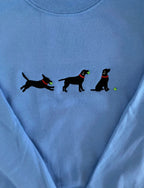 Lab with Ball Embroidered Sweatshirt