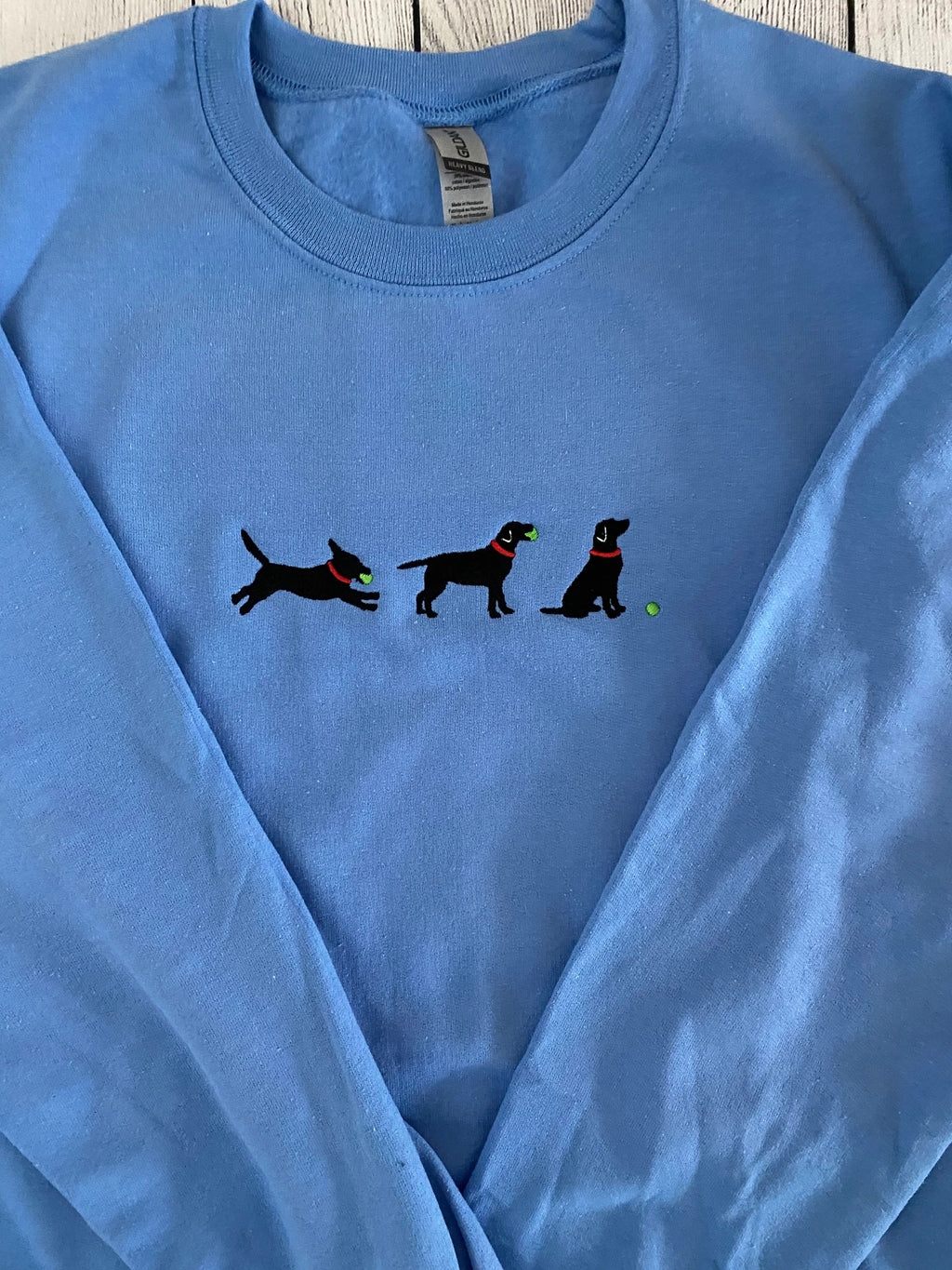 Lab with Ball Embroidered Sweatshirt