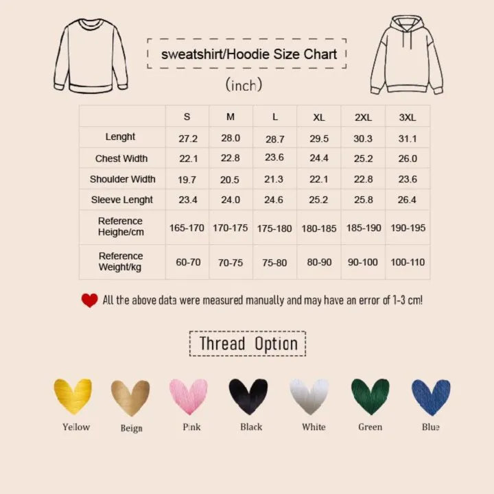 Custom Family Portrait Embroidered Sweatshirt