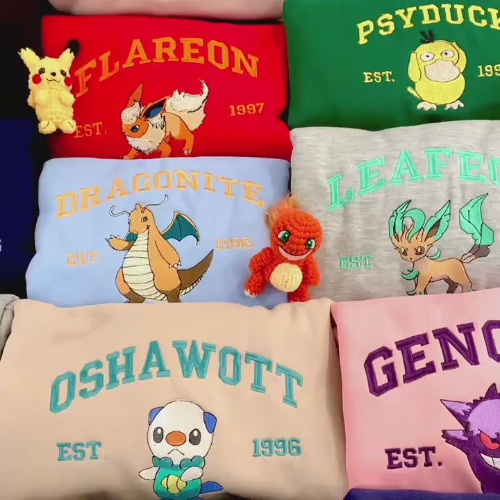 Pokemon Collection Embroidered Sweatshirt